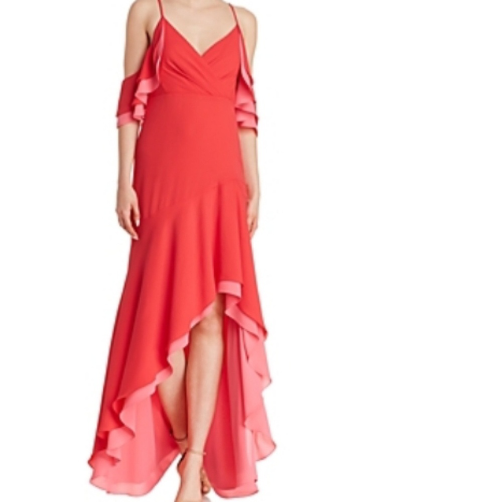 Brand new BCBGMaxAzaria cold shoulder gown